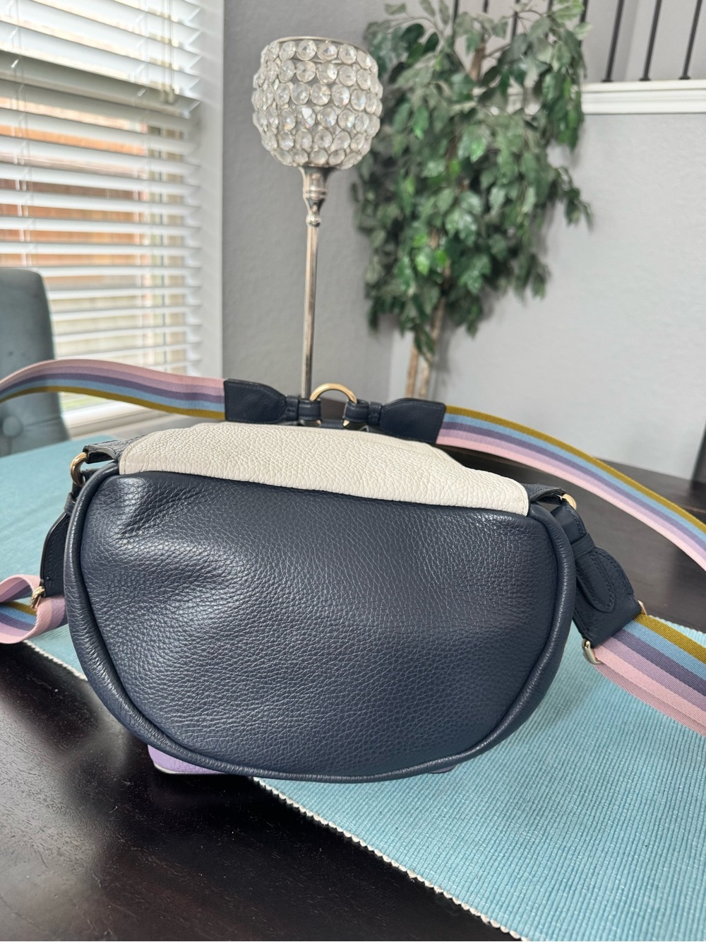 Coach Jes Colorblock Leather Backpack - Picture 12 of 13